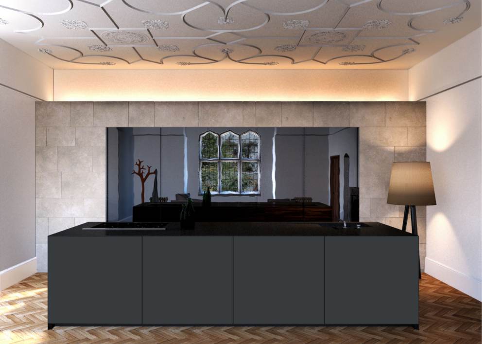 Ahşap yüzeyler ile tasarlanmış modern iç mekân ilham görseli